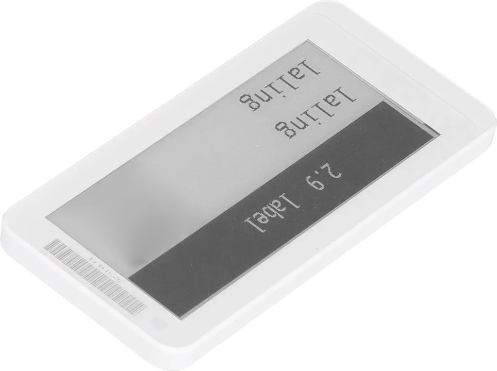 Étiquette ESL basse consommation écran TFT 2,9 pouces Bluetooth Smart