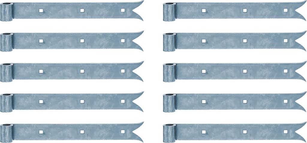 Alberts 862503 Ladenband, gerade, Abschluss Karpfenschwanz, galvanisch blau verzinkt, Rolle Ø14 mm, Größe 300 x 35 mm, 10er Set