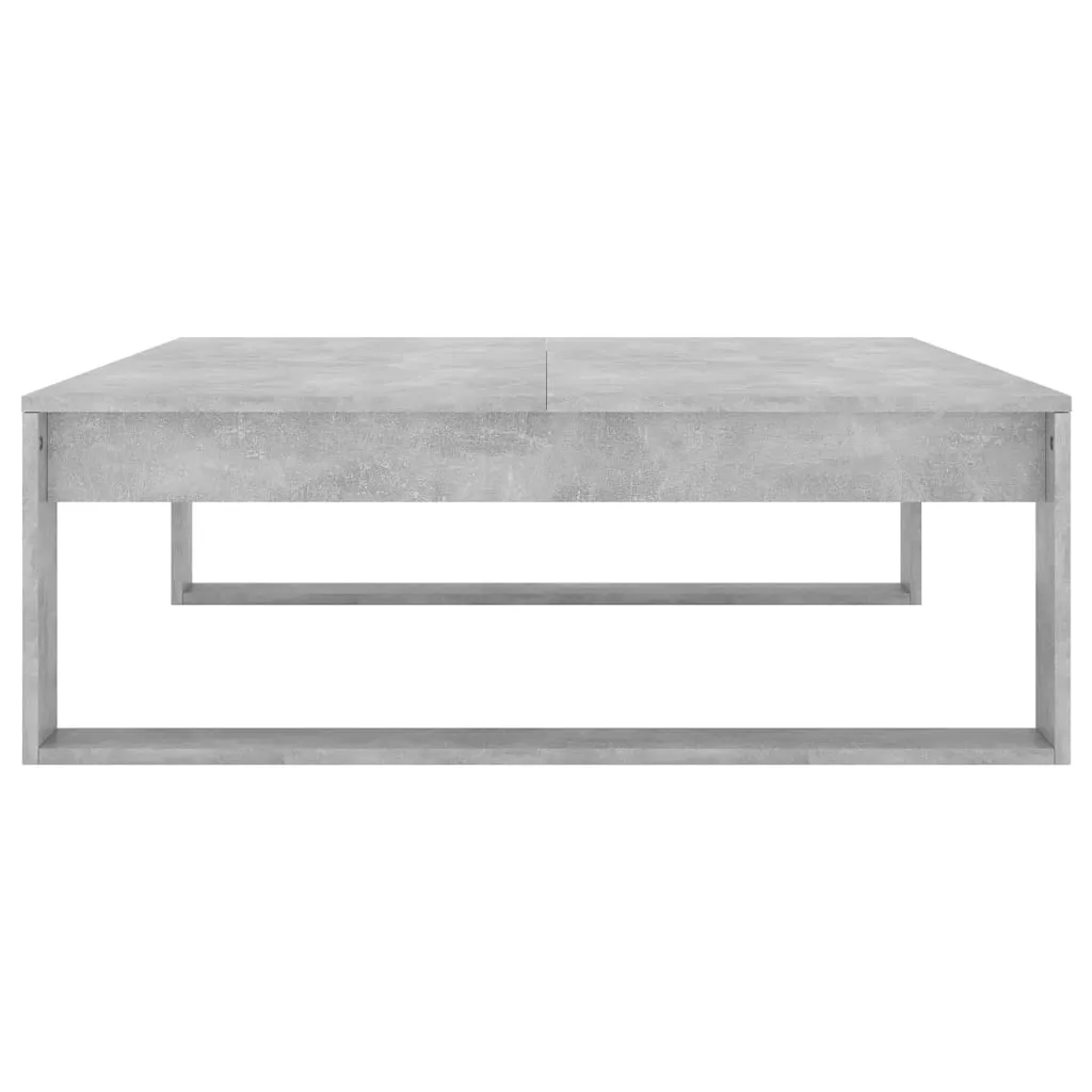 Tavolino caffè Grigio Cemento 100x100x35 cm vidaXL - Design Industrial - 7