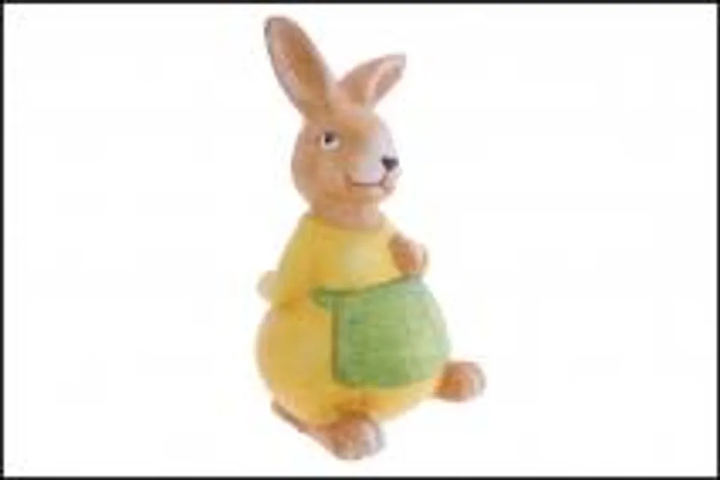 Figurine en céramique Madame Lièvre (Lot de 2) - Déco Artisanale Lapin