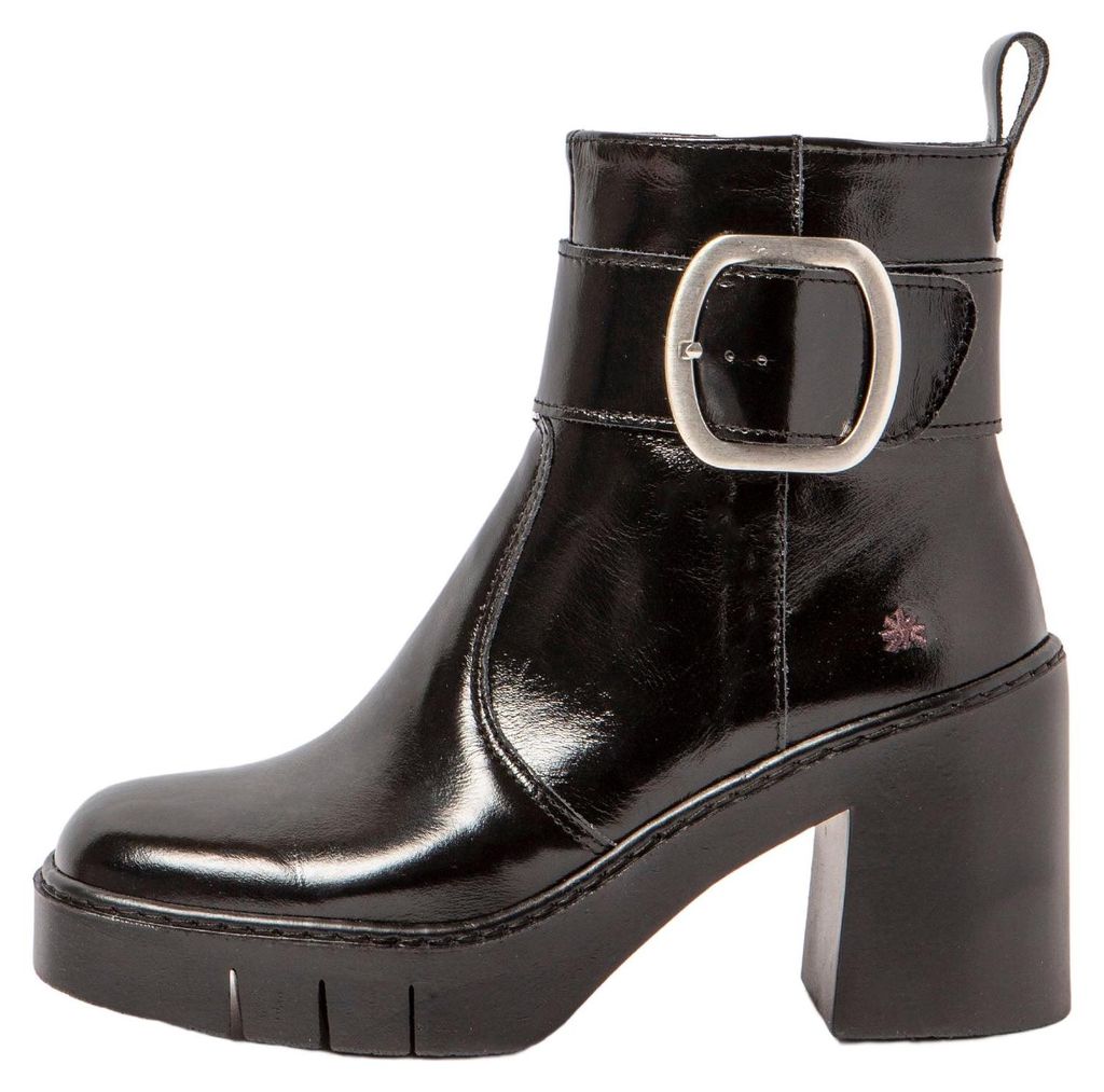 Art Stiefeletten mit Absatz Damen 1979 NAPPA SHINNY BLACK/BERNA Farbe Schwarz