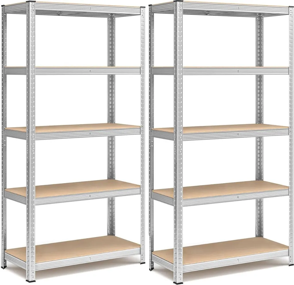 Étagère de garage métallique lot de 2 modules de rangement modulables - 5