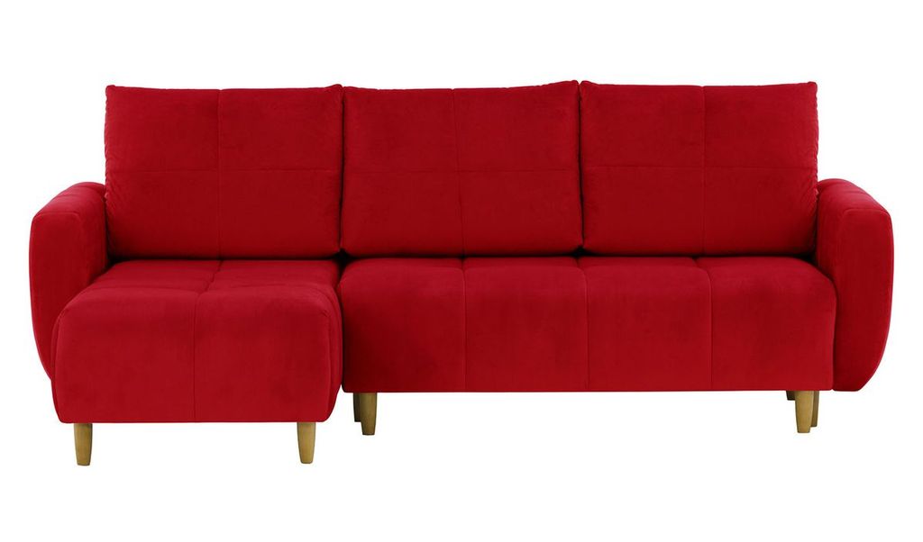 SLF24 - Ecksofa mit Schlaffunktion Globe - rot - Velluto 7