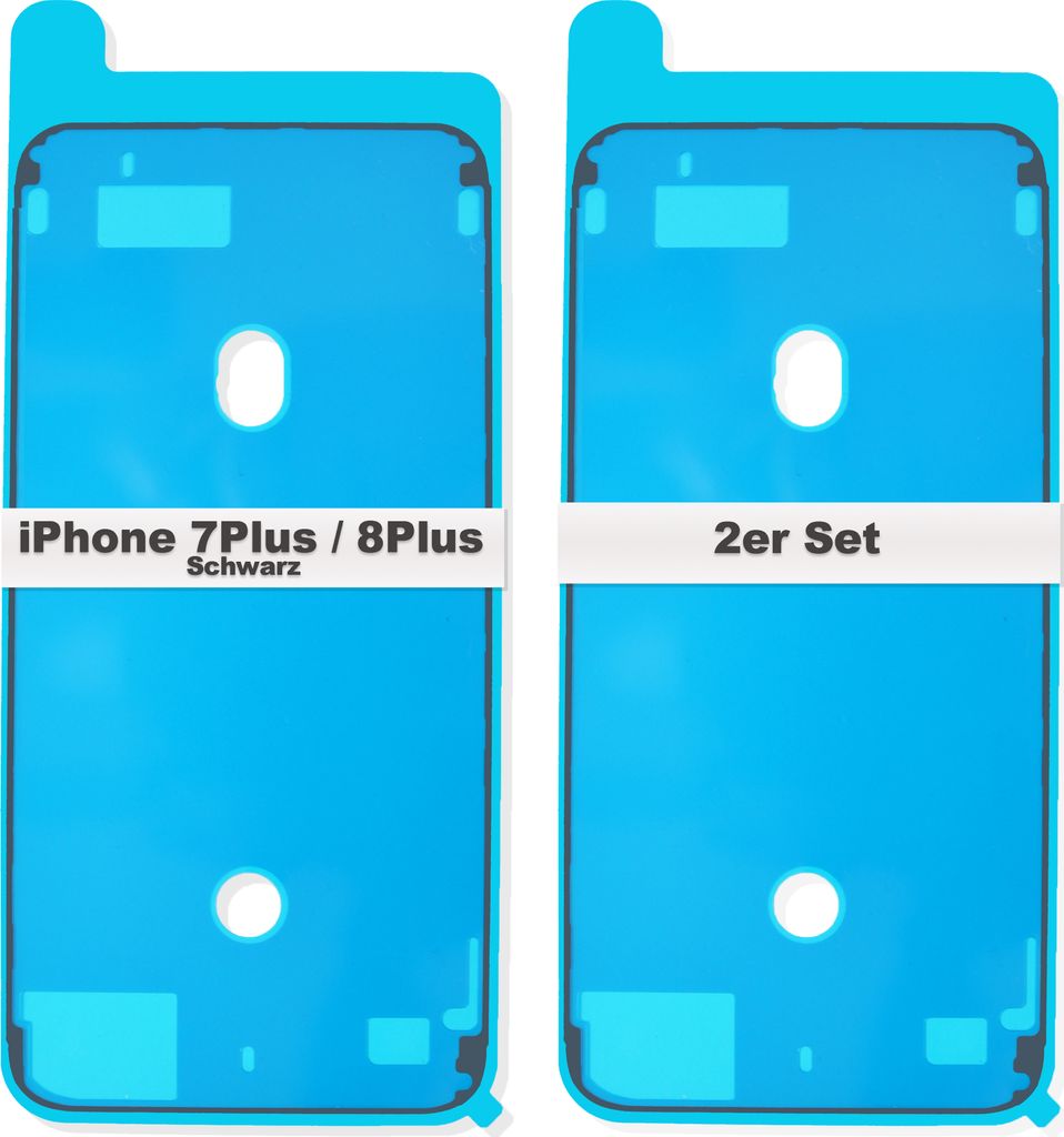 2x iPhone 8 Plus Rahmen LCD Display Kleber Dichtung Klebefolie Wasserdichtung Adhesive Schwarz