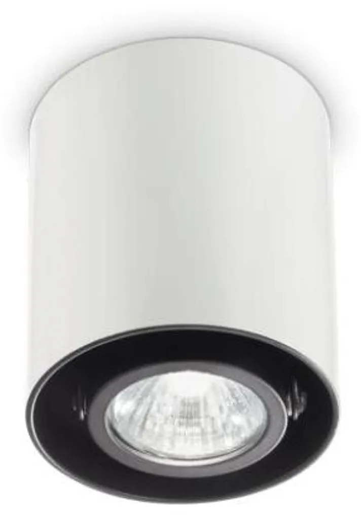 Spot de plafond cylindrique blanc Mood Round Gu10 3000K en Alu