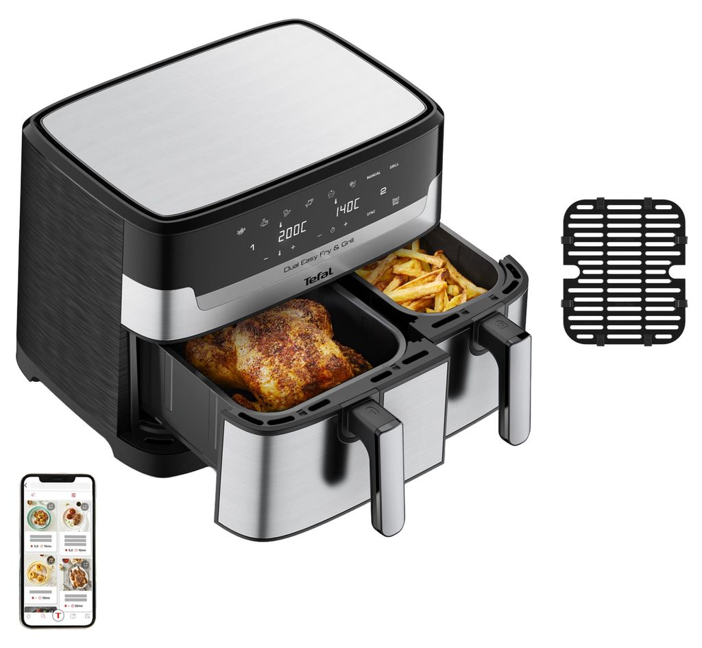 Tefal EY 905 D: Dual Easy Fry & Grill Productafbeelding 