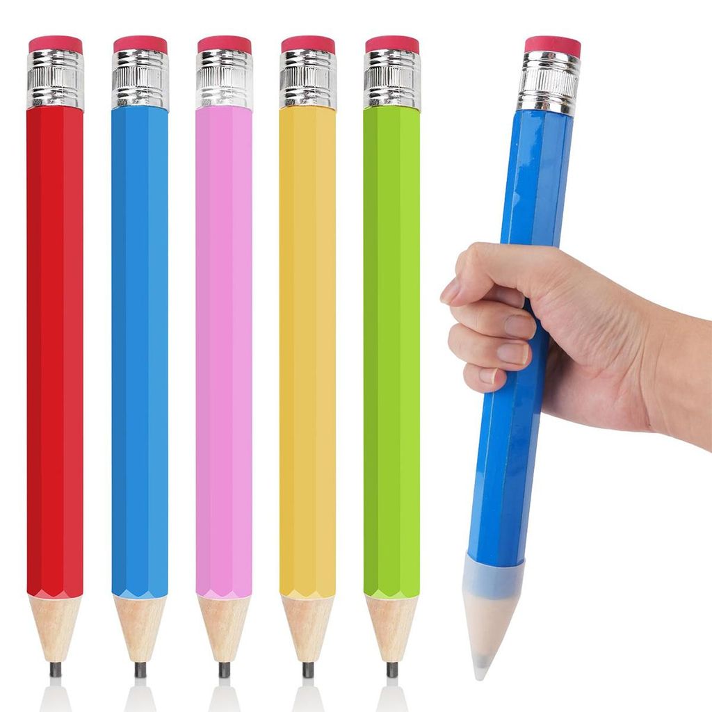 Bleistifte, 5pcs Hölzerne Riesen Bleistift 34cm, Übergroße Produktbild 