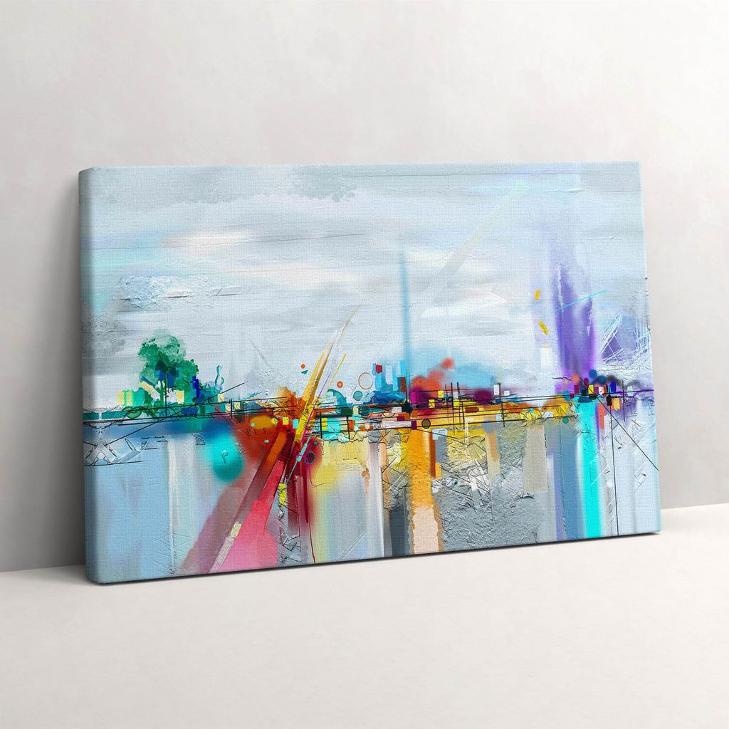 Abstrakte Brücke – Leinwandbild Wandbild – 60x40 cm – Leinwandbilder – Wandbilder – Schlafzimmer – Flur
