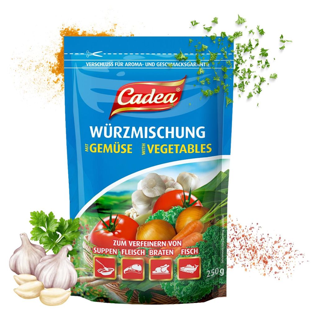 CADEA Würzmischung mit Gemüse 250g Universal Gewürz für Produktbild 