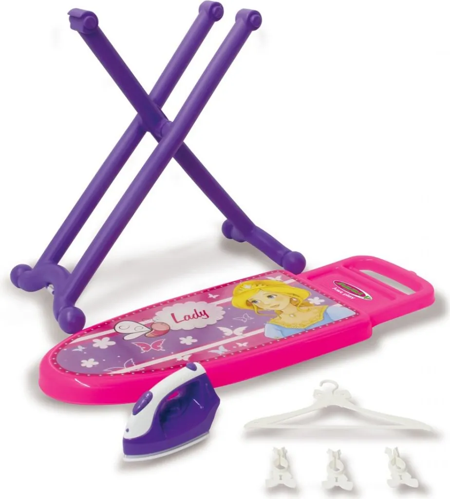 Set de Repassage Enfant Little Laundry Princess avec Fer et Planche
