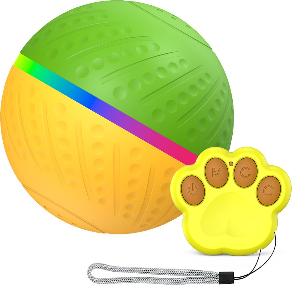 Spielzeugball, Dual-Mode-Design, interaktives Hundespielzeug, Jolly Ball šC ferngesteuertes Haustierspielzeug mit Radarausloeser und automatischer...