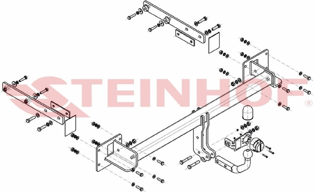 Z547172 Anhängerkupplung passend für MERCEDES W 251 2006-2017 starr