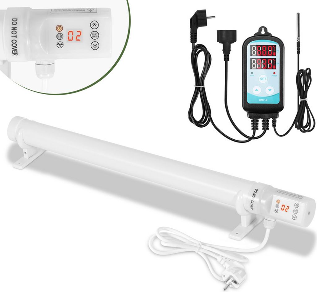 Ogrzewanie szklarni Jayseuw, 120W, z cyfrowym kontrolerem Zdjęcie produktu 