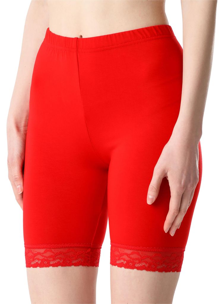 Bellivalini Leggings courts pour femmes avec dentelle Image du produit 