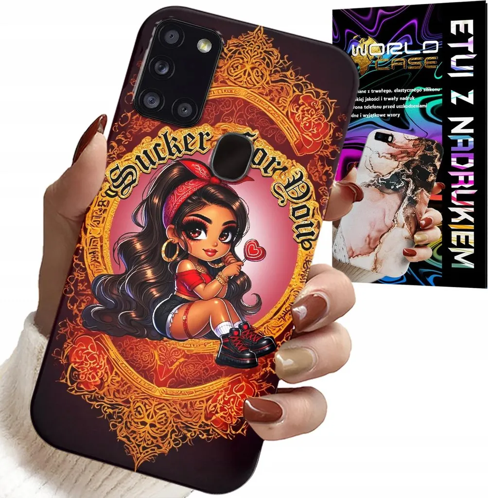 Etui Per Samsung Galaxy A21S - Sucker For You Fashionable Case + Glass