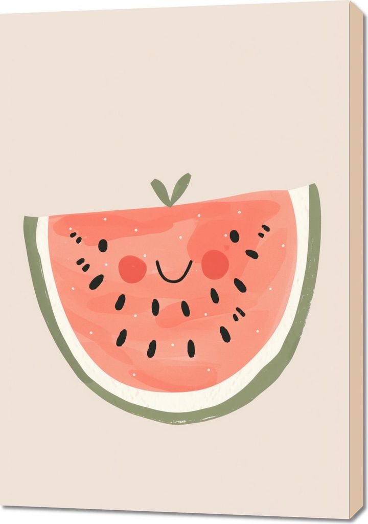 Bild 70x100cm Muster für Kinder, Mädchen und Jungen - Wassermelone