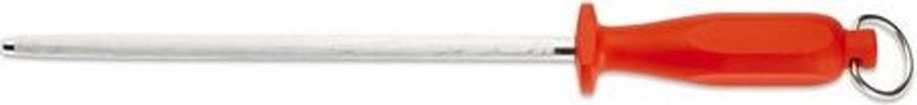 Giesser Messer Abziehstahl Wetzstahl Messerschärfer Form rund - 31 cm Rot