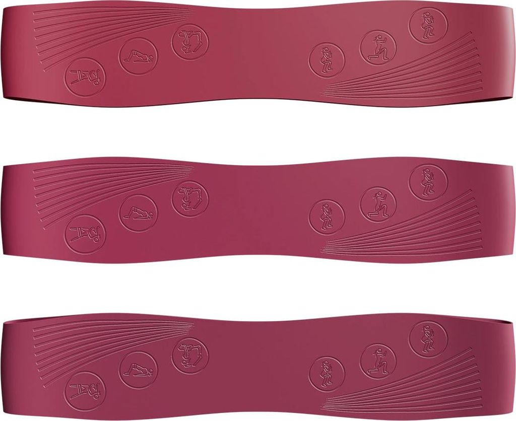 Pilatesbänder 3er Set - aus Silikon