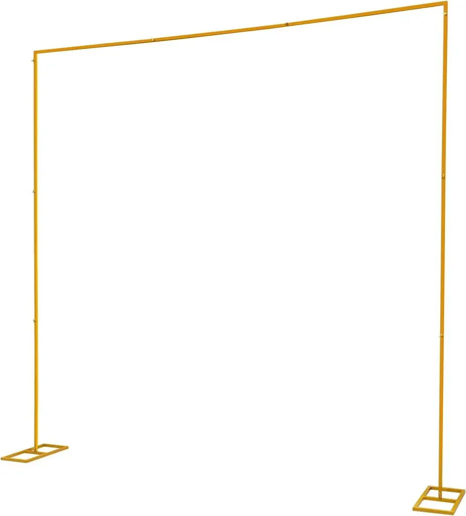 Support de fond or 3m réglable avec base robuste pour studio photo