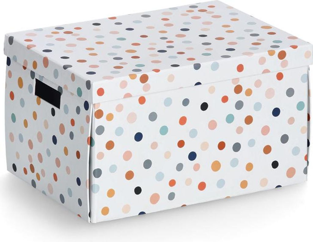 Zeller 14475 Zeller Dots Aufbewahrungsbox weiß, mit Punkten Obrázok produktu 