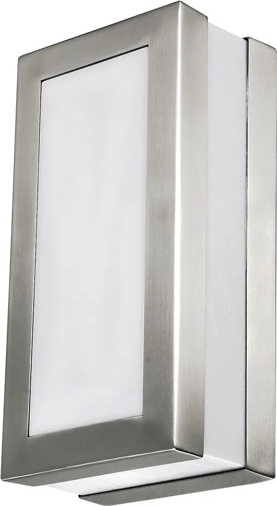 Éclairage de façade anti-corrosion Stuttgart chrome satiné E27 IP44