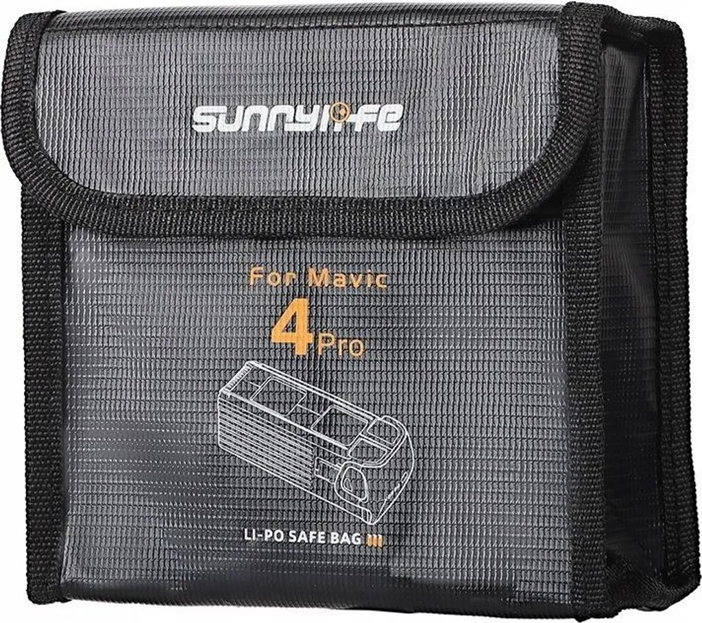 Sac de Batterie Ignifuge DJI Mavic 4 Pro - Étui LiPo M4P-DC011-3 pour 3 Unités