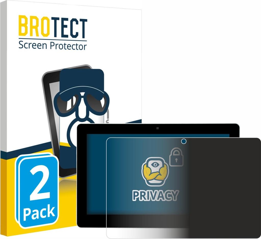 2x BROTECT Sichtschutzfolie für Victron Energy GX Touch 70 Flush Anti-Spy Privacy Sichtschutz Blickschutz Folie Blaulicht-Schutz