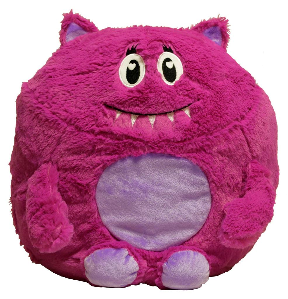 Monster Kuschelkissen 35 x 40 cm Pink Kinder Dekokissen Produktbild 