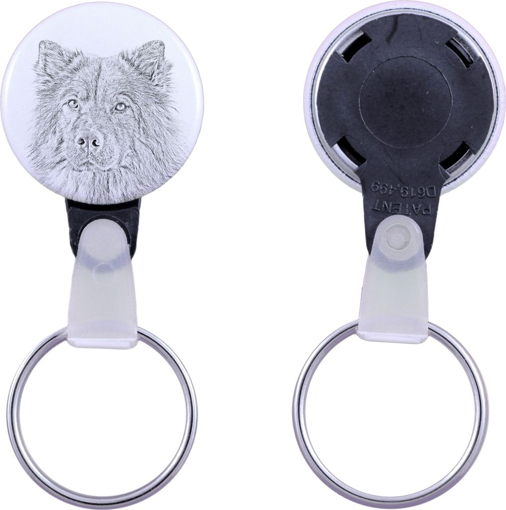 Eurasier - Schlüsselanhänger mit dem Bild eines Hundes, Anhänger mit dem eigenen Grafikdesign der Marke Art-Dog