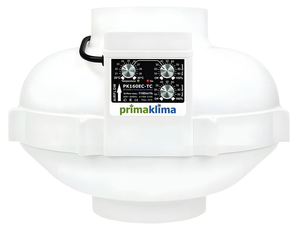 PK Rohrventilator 160, EC-TC, 1180 m3/h, Temp. Produktbild 