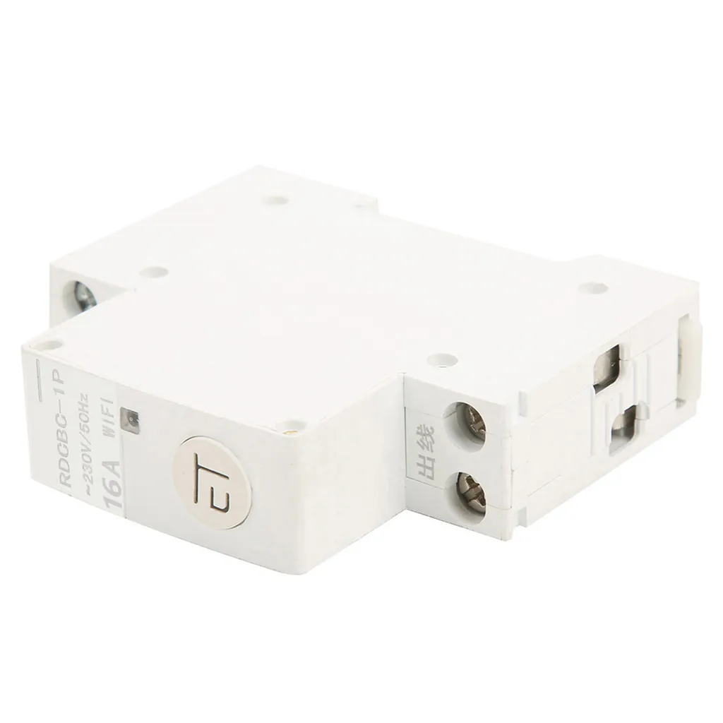 Disjoncteur WIFI Intelligent 1P 16A 230V pour Rail DIN et Maison Connectée