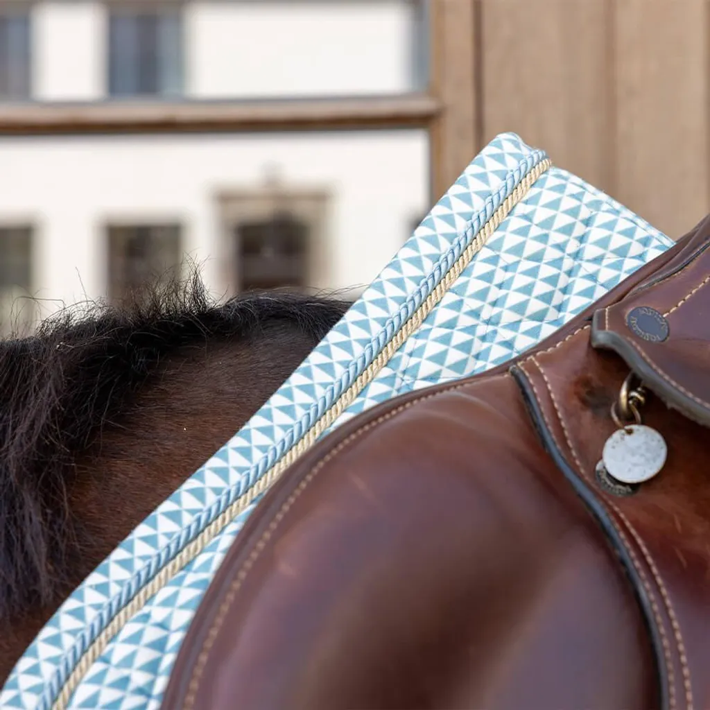 Sottosella Kentucky Velvet Pony Azzurro - Collezione Jumping Deluxe - 2