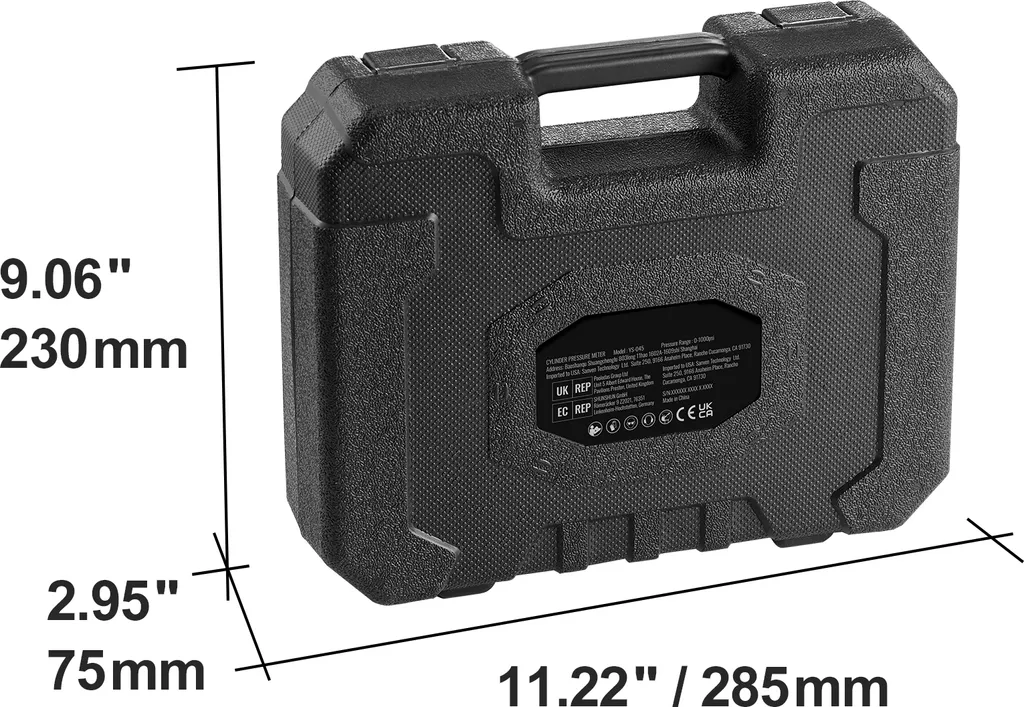 Testeur de compression diesel 0-1000 PSI haute précision multi-embouts - 8