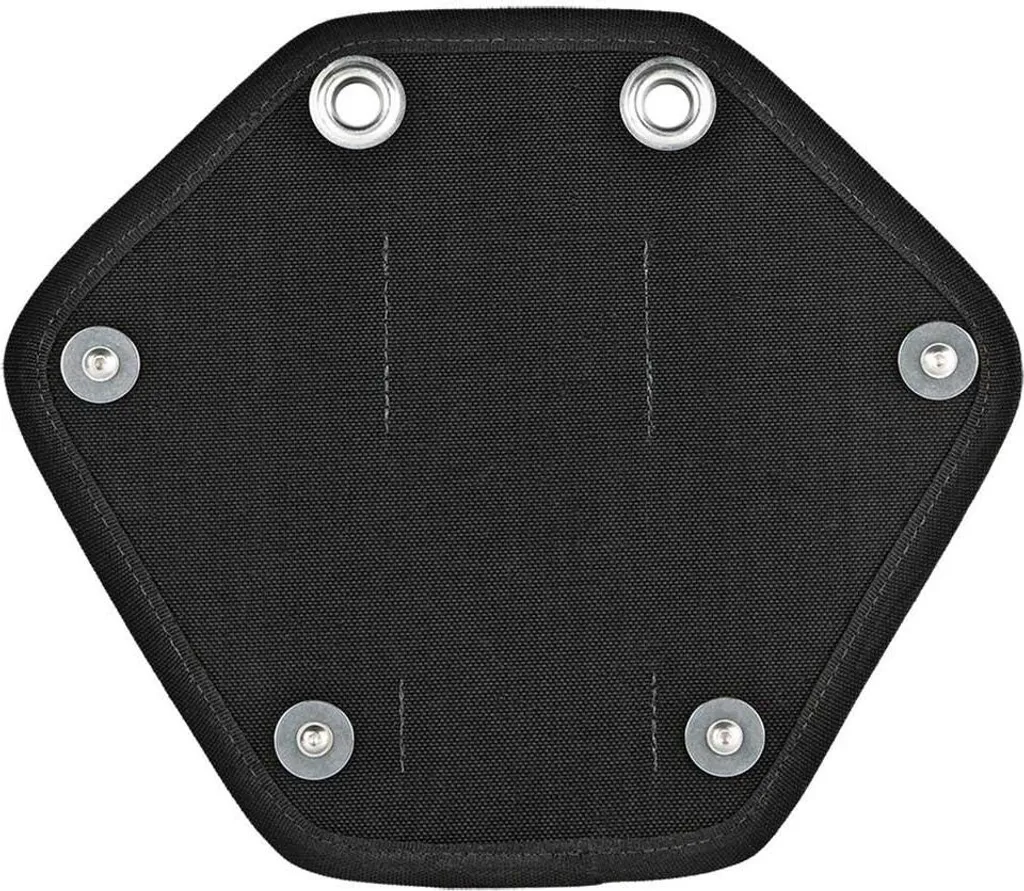 Plaque Sidemount Butt Plate perforée avec 4 points d'ancrage solides - 2