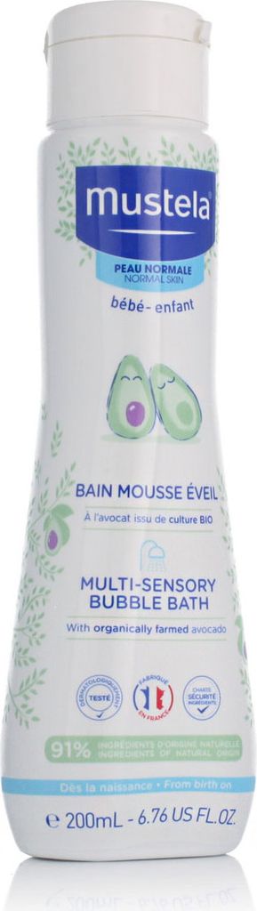Mustela Bébé Multi-Sensory Bubble Bath with Avocado 200 ml Produktbild 