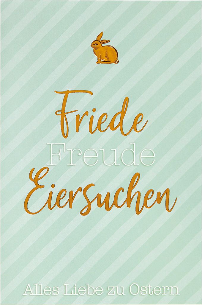 Ostern - Glückwunschkarte im Format 11,5 x 17 cm mit Briefumschlag