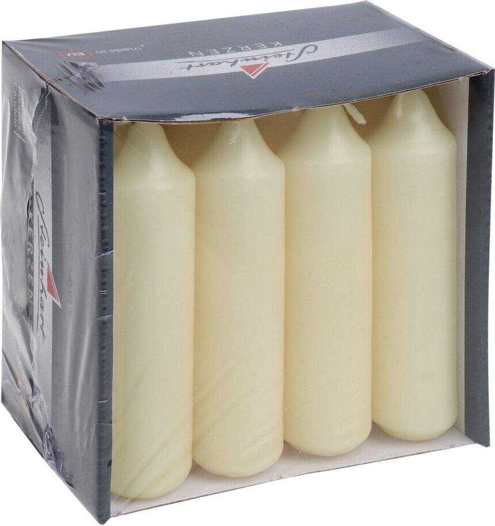 Adventskerzen Champagner 100 x Ø 25 mm, 12 Stück Produktbild 