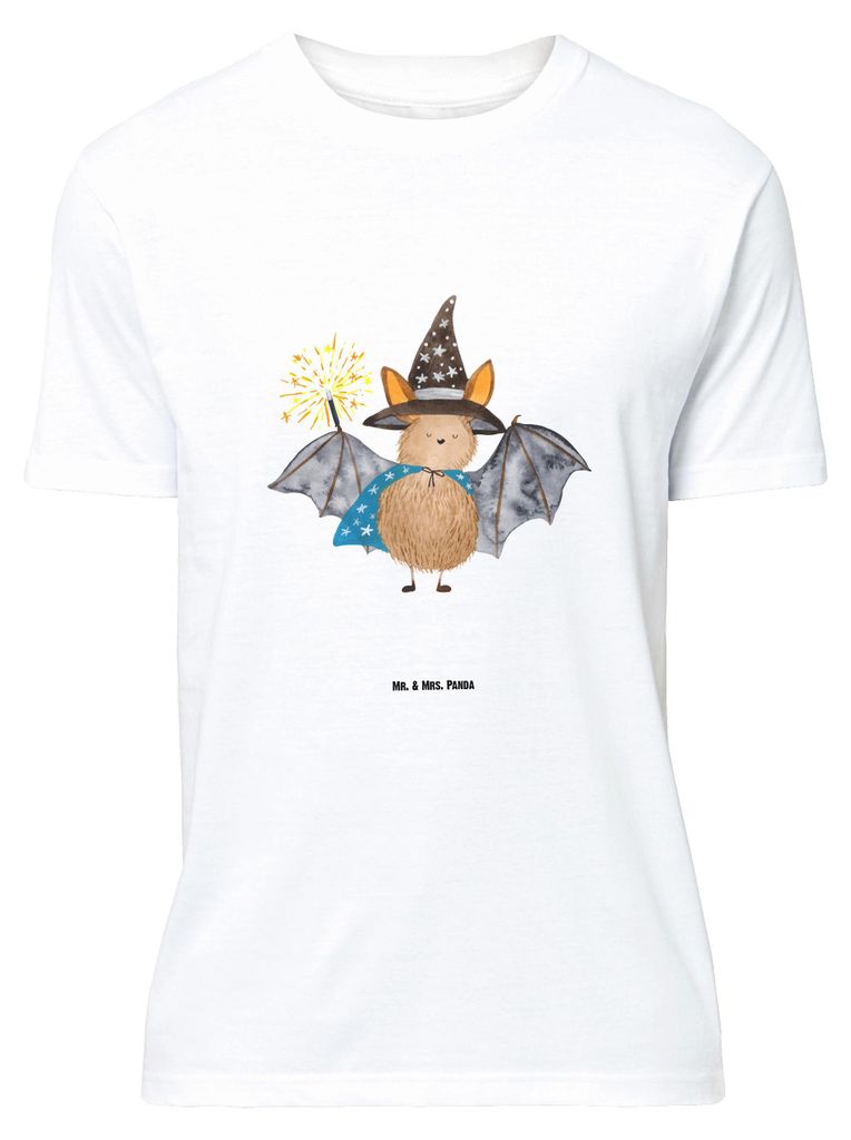 Mr. & Mrs. Panda Größe M T-Shirt Fledermaus Zauberer - Weiß - Geschenk, mit Spruch, Lustige Sprüche, Frauen, Shirt, Reinsteigern, Tshirt, Herre...