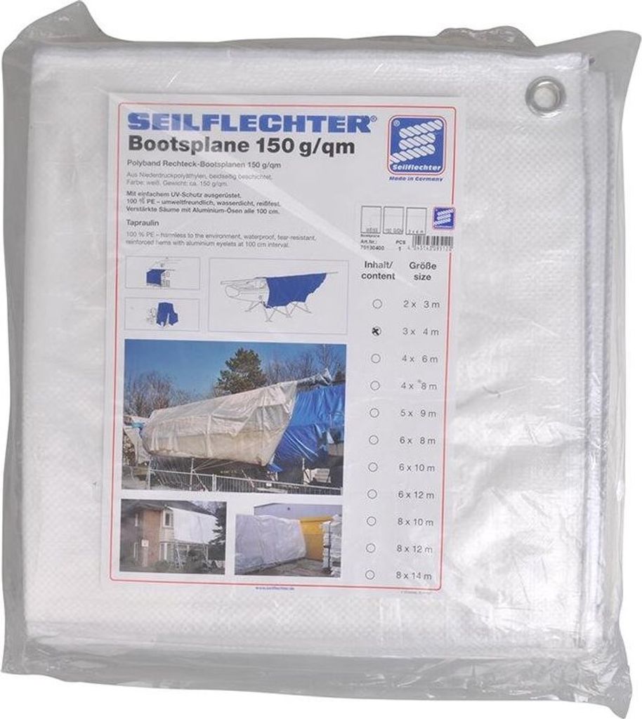 Housse de protection 3x4m. blanc Image du produit 