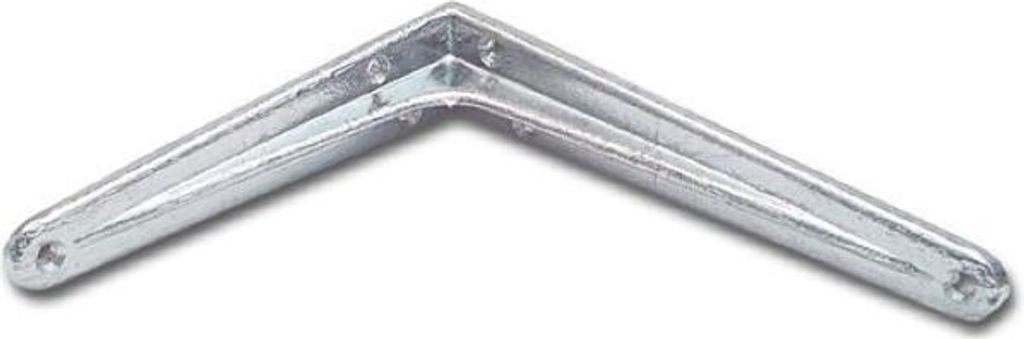 Konsole Schwerlast, Höhe 240 mm, Tiefe 190 mm, Tragkraft 100 kg, Aluminium natur