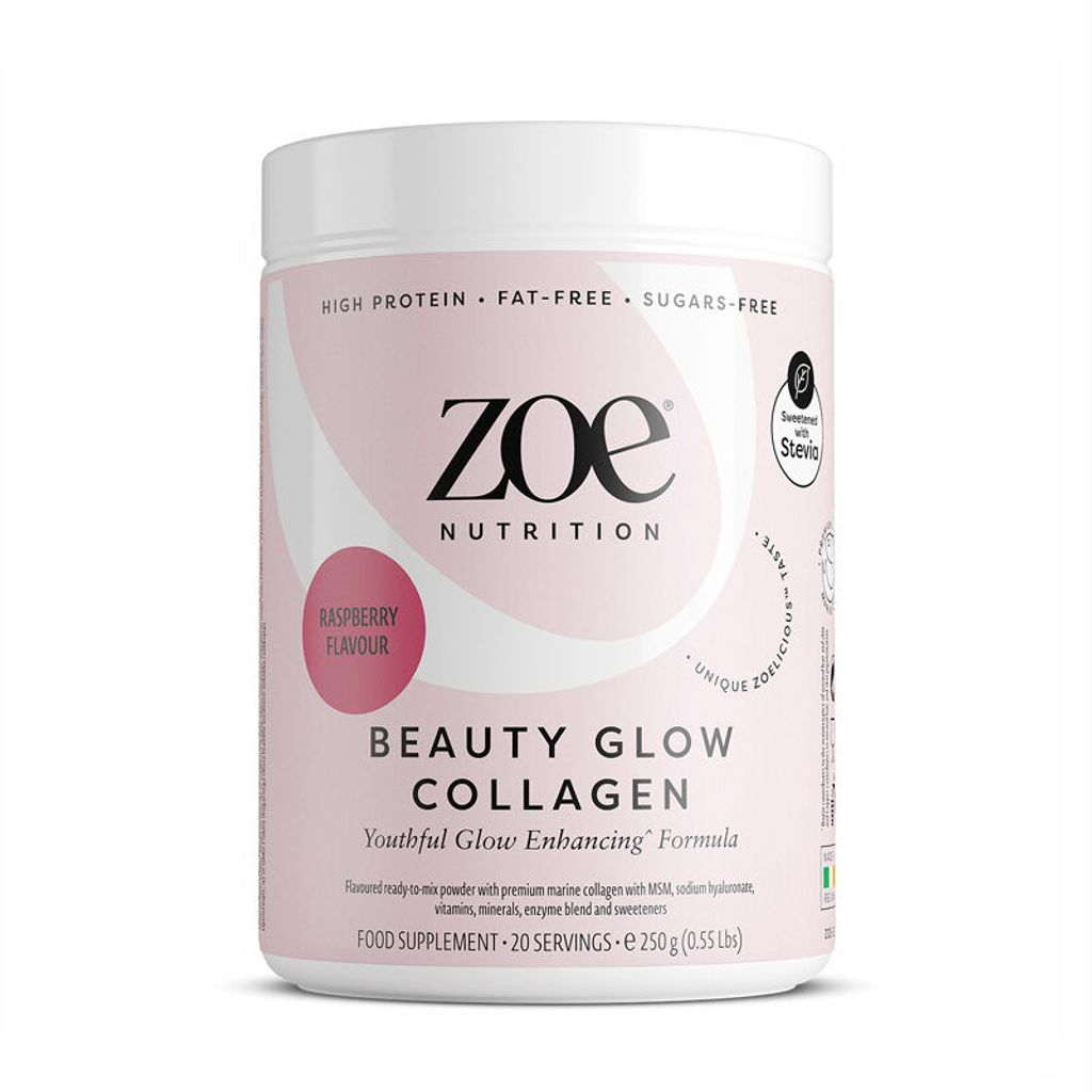 zoe Beauty Glow Collagen, 250 g - Raspberry