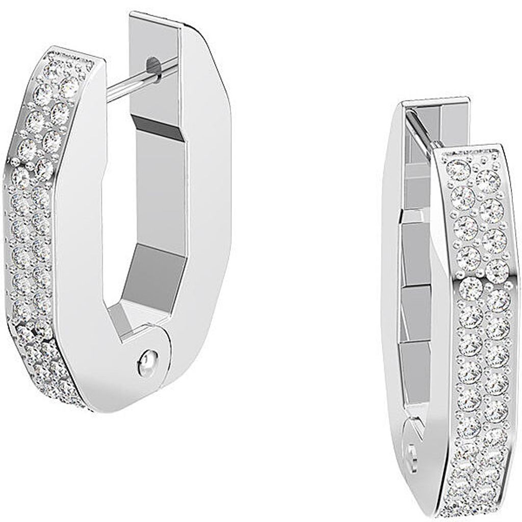 SWAROVSKI Uni Kreolen Dextera Achteckform Weiß DEXTERA Produktbild 