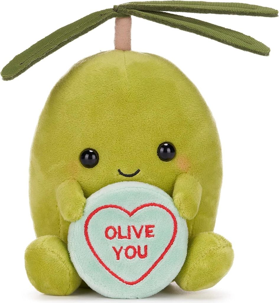 Swizzels Love Hearts 18CM OLLIE OLIVE YOU Soft Plush Toy - Valentines Gift
