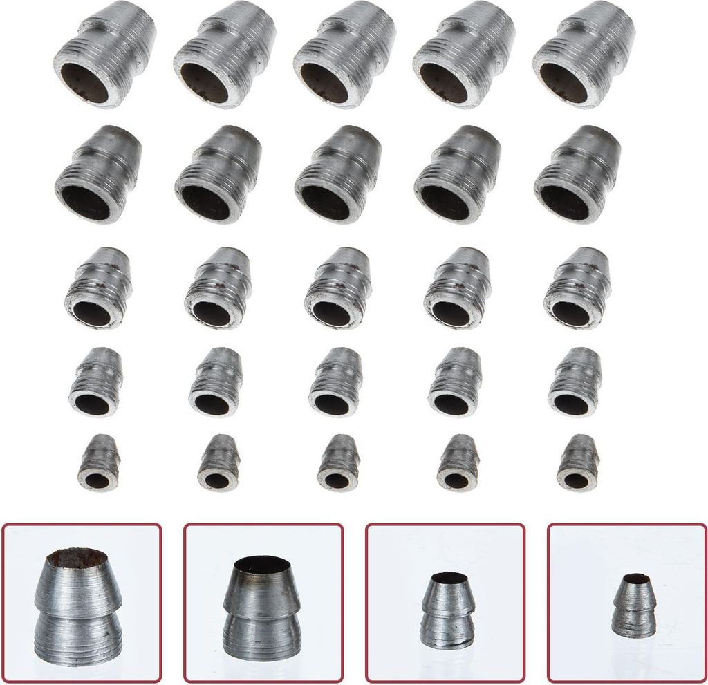 25 Stück Metallkeile für schwere Äxte - Sicherheitskeile für Axtgriffe - Hammergriffwinkel - Schubkarrengriff Reparatur