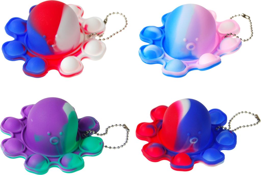 Pop It Fidget Toy Oktopus Schlüsselanhänger - Wendbares Produktbild 