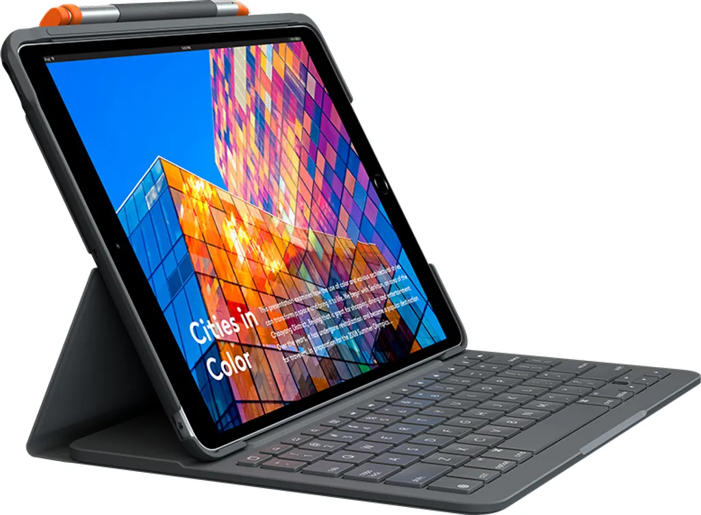 Logitech Slim Folio Clavier Bluetooth AZERTY - Fin et Léger iPad Air 3
