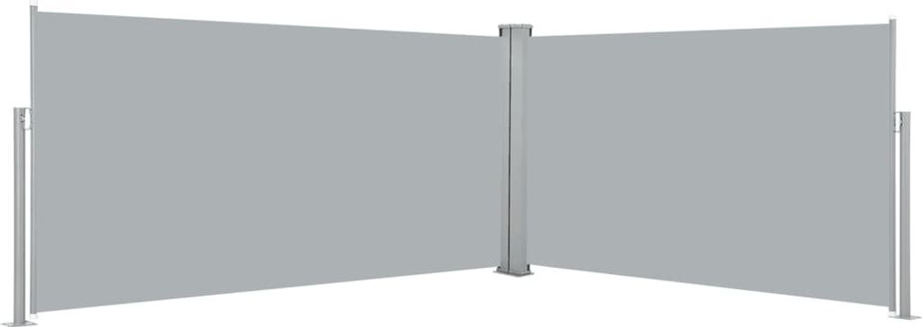 Maison Exclusive - Ausziehbare Seitenmarkise 160x600 cm Grau