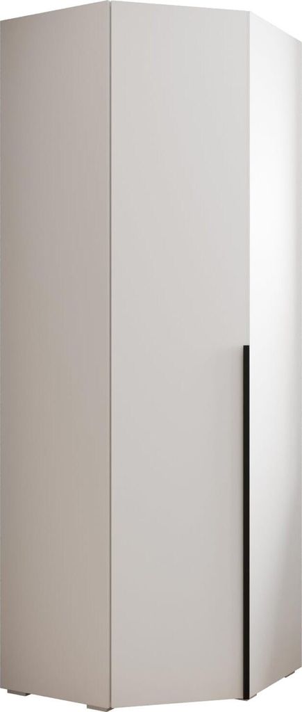 MEBLE KRYSPOL Inova 1 Eckschrank, 236,7x81,7x47cm - Weiß, Produktbild 