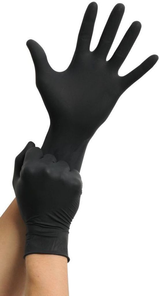 MaiMed Einmalhandschuhe Black Latex Größe M Produktbild 7
