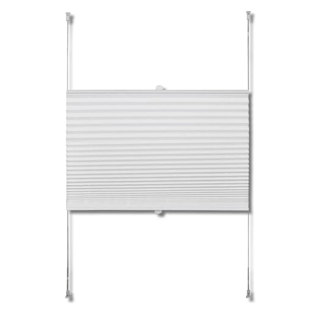 Store plissé blanc 40x150cm pour isolation visuelle et déco de bureau - 4